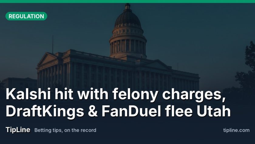 Kalshi hit with felony charges, DraftKings & FanDuel flee Utah