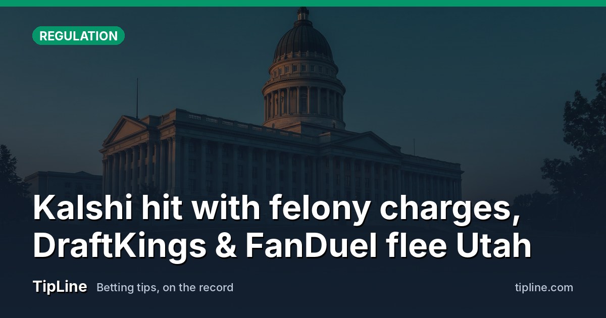 Kalshi hit with felony charges, DraftKings & FanDuel flee Utah