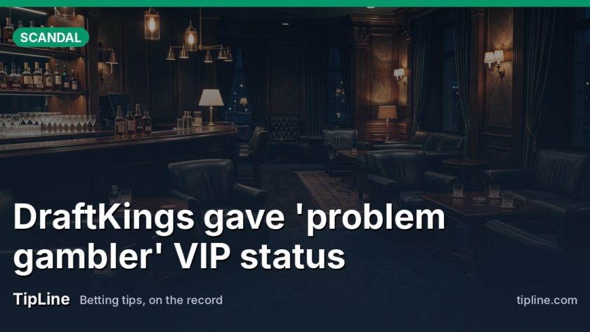 An empty high-roller lounge with a dim bar & leather seating, no screens or signage visible.