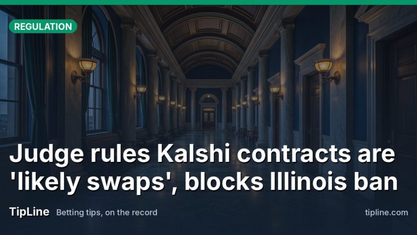 Judge rules Kalshi contracts are 'likely swaps', blocks Illinois ban