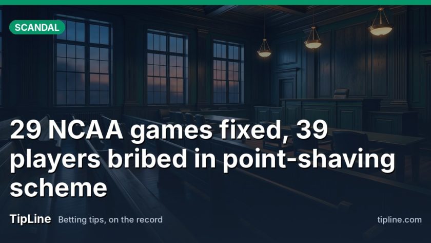 29 NCAA games fixed, 39 players bribed in point-shaving scheme