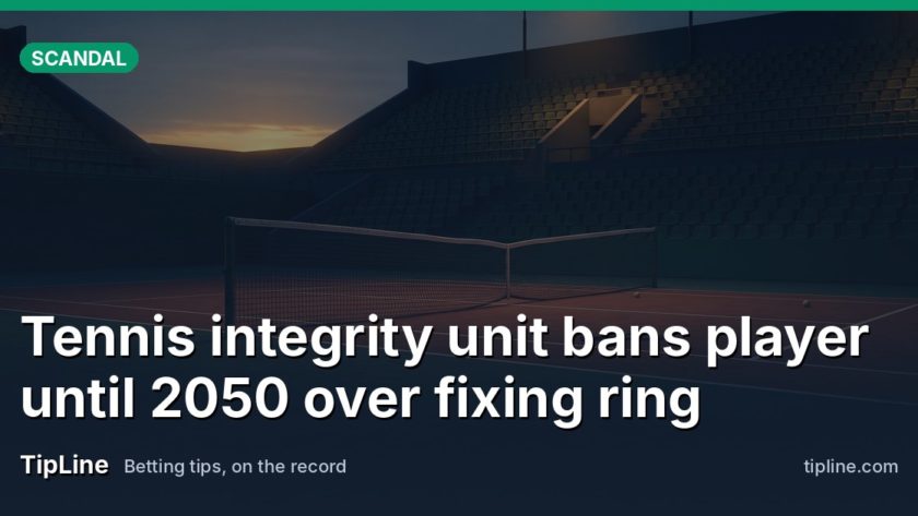 Tennis integrity unit bans player until 2050 over fixing ring