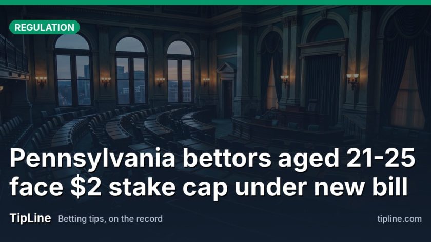 Pennsylvania bettors aged 21-25 face $2 stake cap under new bill