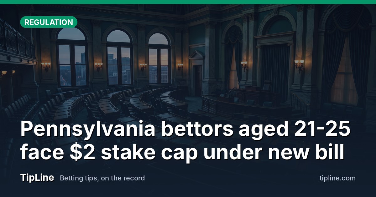 Pennsylvania bettors aged 21-25 face $2 stake cap under new bill
