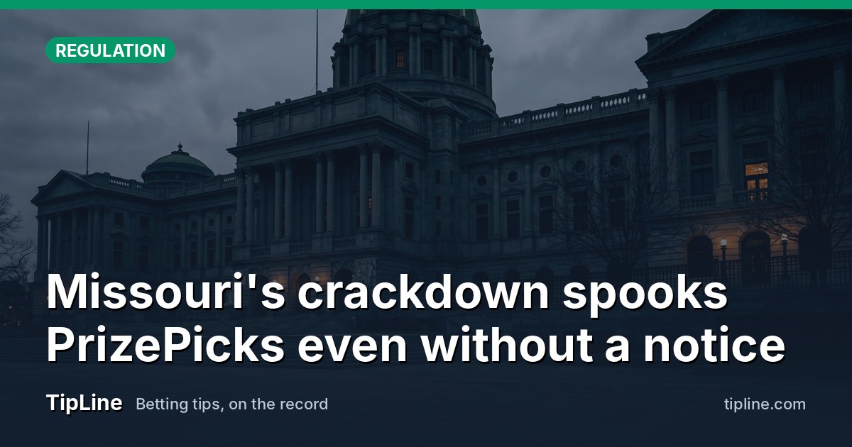 Missouri's crackdown spooks PrizePicks even without a notice